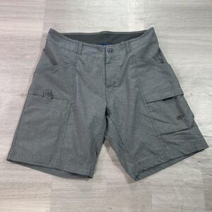 AFTCO Cargo Shorts Mens 28 Gray AFTECH Fishing Polyester Outdoor Travel